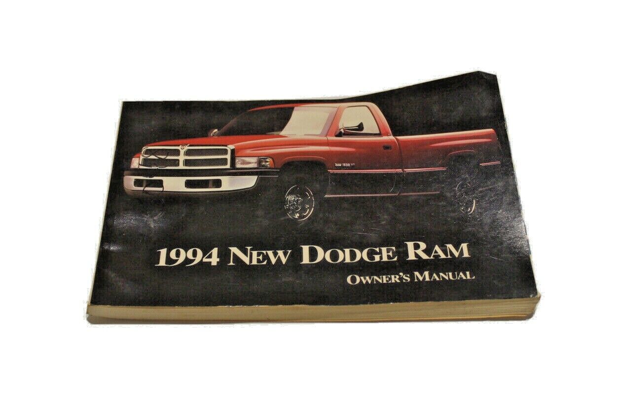 Owner's Manual, 1994 Ram 1500 2500 3500 Gasoline Engine
