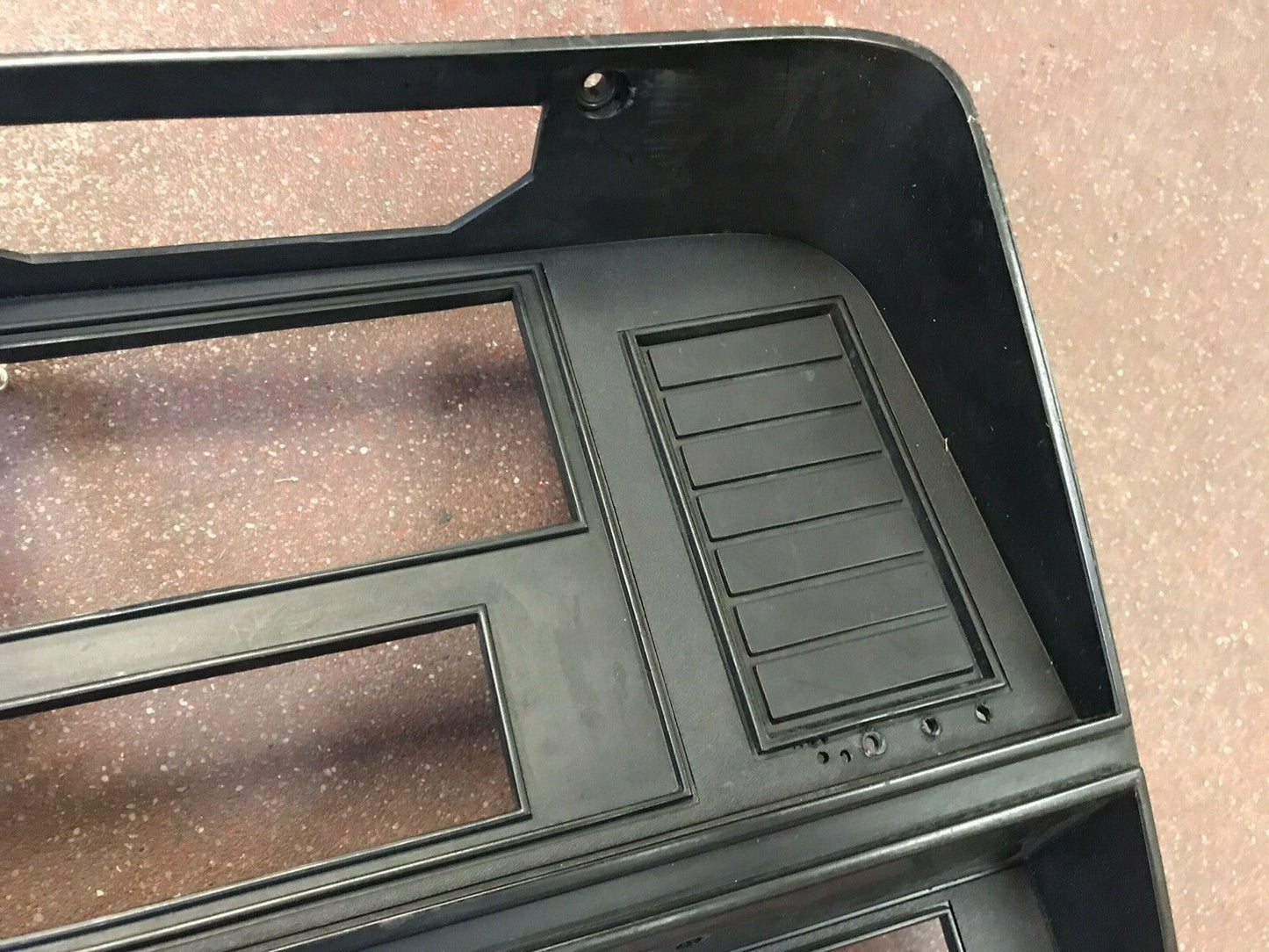 Instrument Panel Bezel, 1981-1993 Dodge Ram Pickup and Ramcharger, Black, A/C Delete