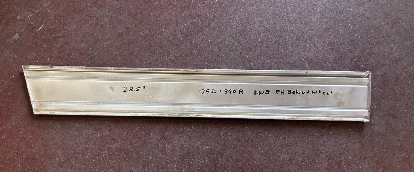Bed Molding (Behind the Wheel), 1972-1980 Dodge Pickup, Long Wheel Base, Passenger Side, RH