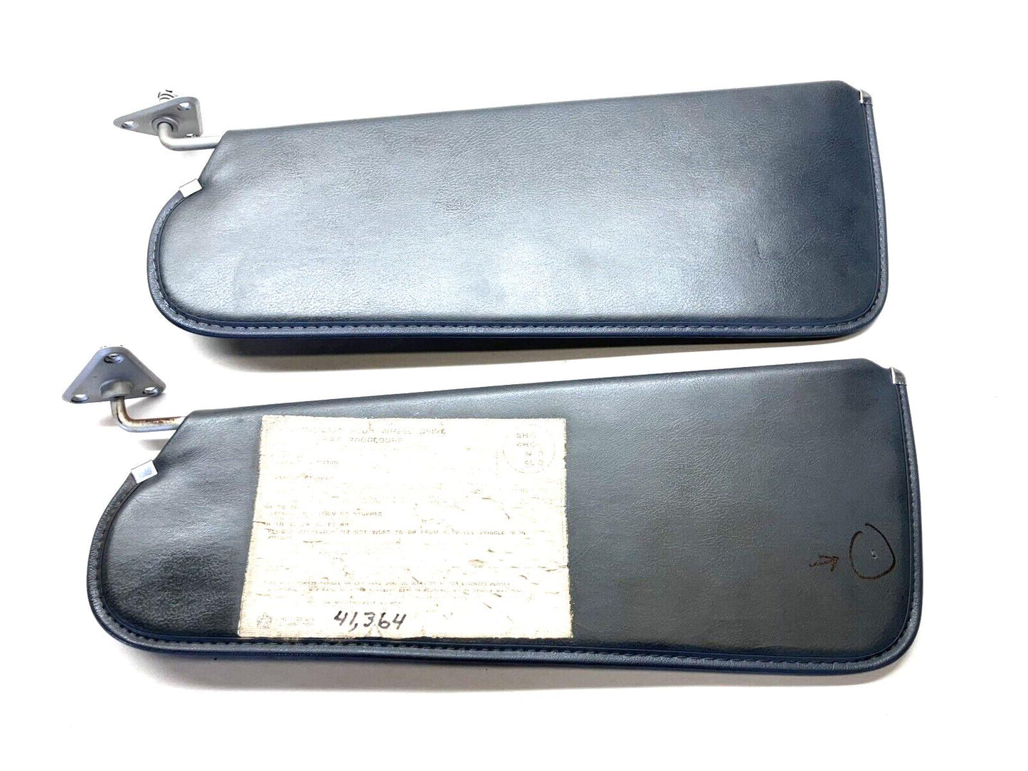 Sun Visor Pair, 1981-1993 Dodge Truck, Gray, with 4X4 Instructions.