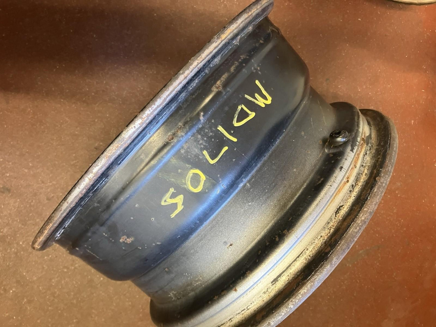 15X7 10 Slot Steel Wheel, 1989-1992 Dodge Pickup, 5 1/2" Bolt Circle