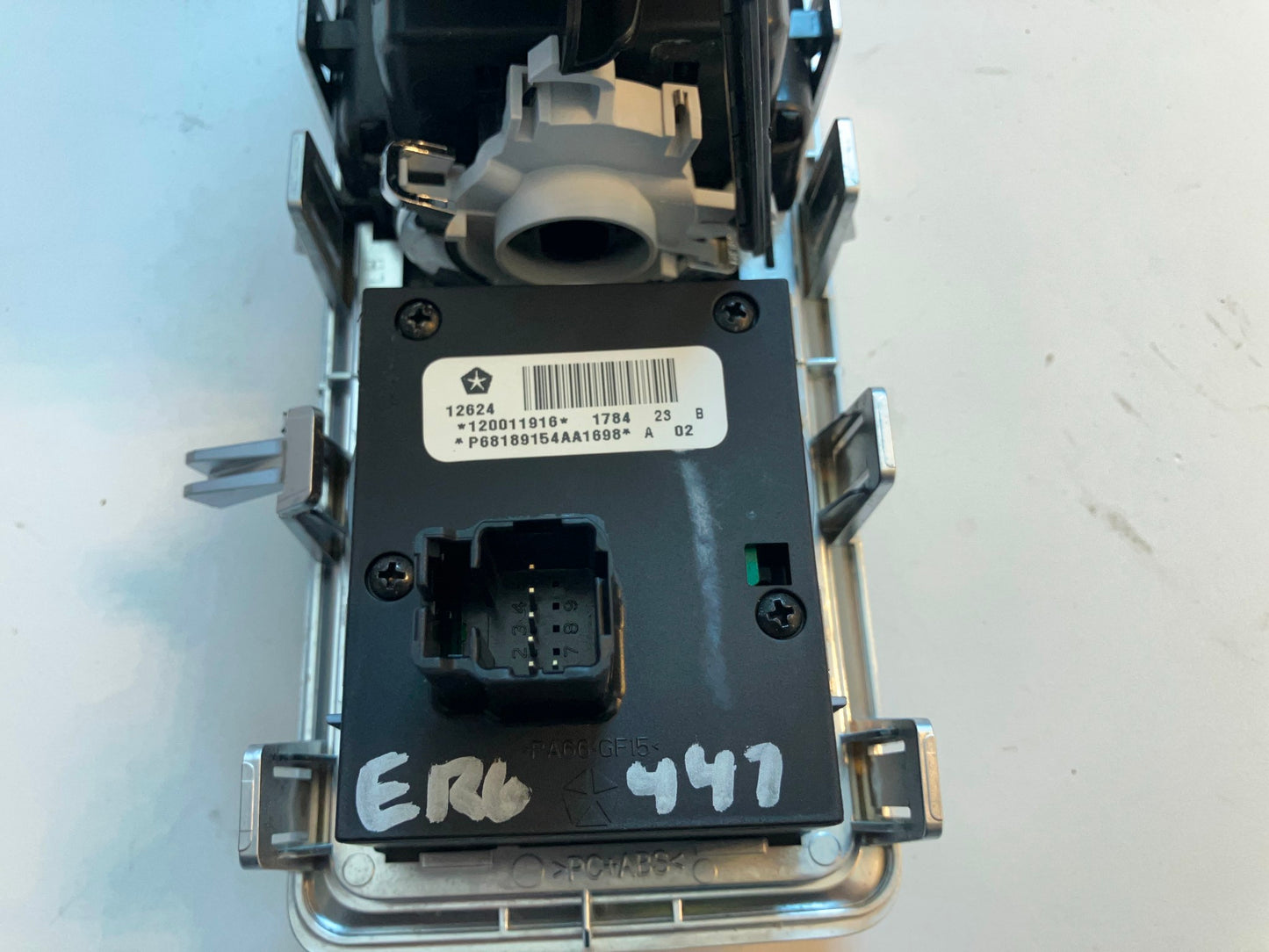 Headlight Switch with Left Side Vent, 2013-2018 Ram 1500 2500 3500 Silver Trim