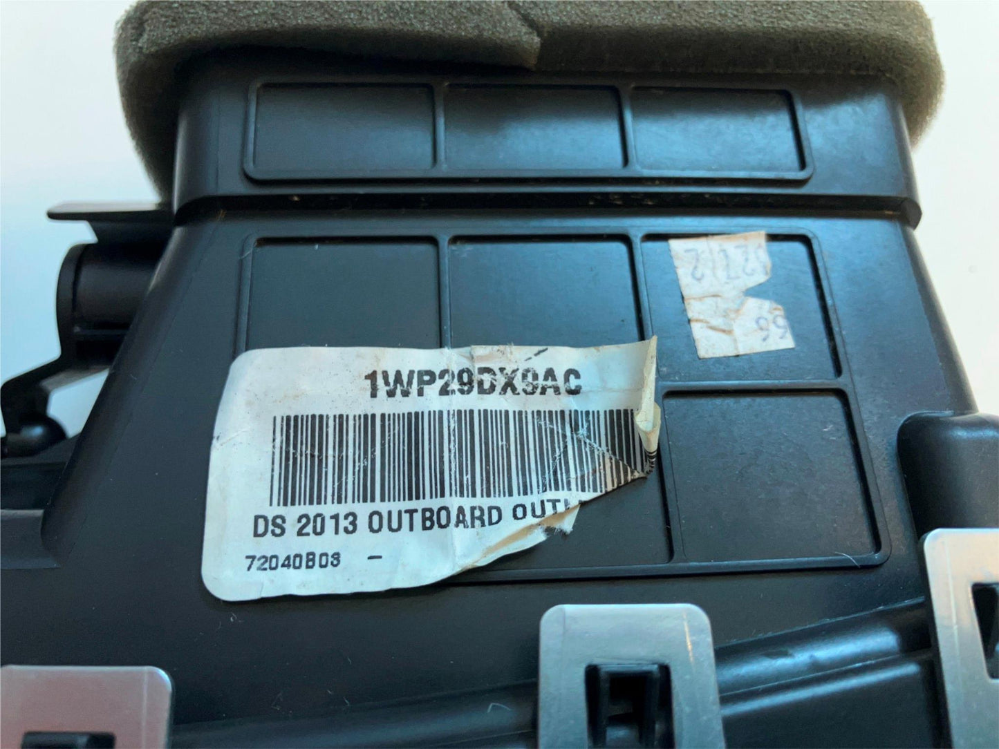 Right Side Vent, 2013-2018 Ram 1500 2500 3500 Silver Trim, Passenger Side