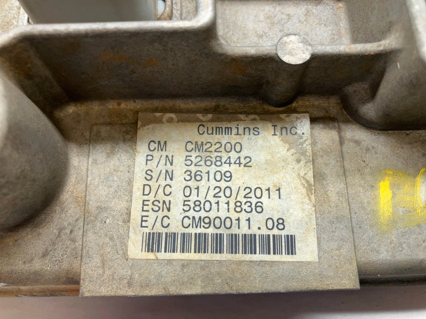 Engine Computer, ECU PCM ECM 2010-2012 Ram 2500 6.7L Cummins Diesel 5268442 Used