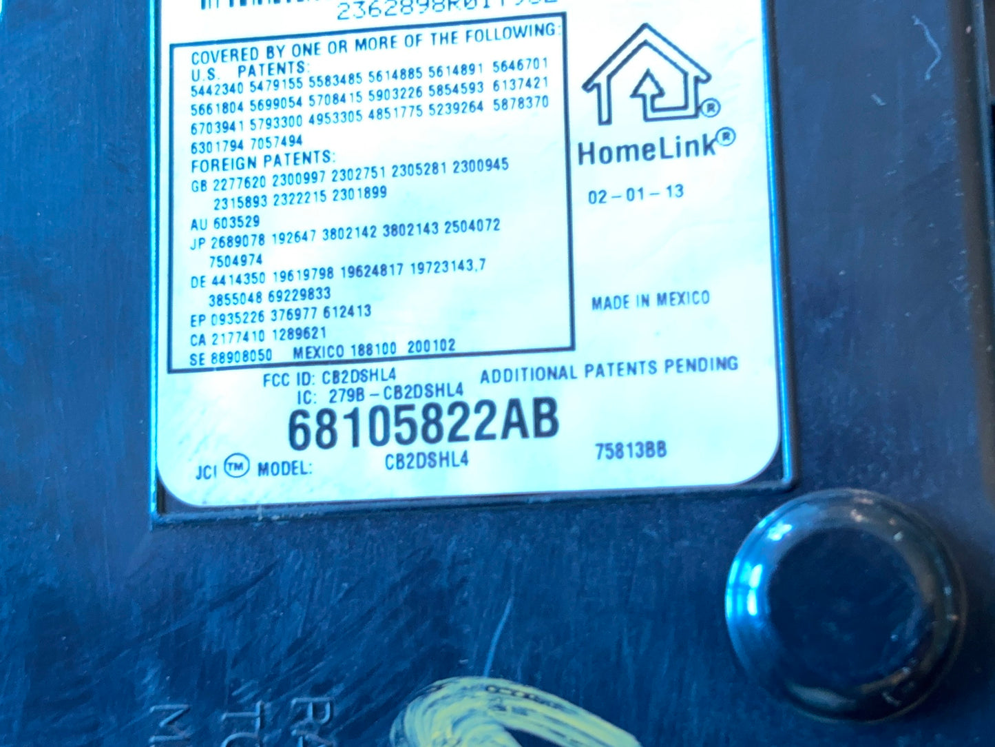 Overhead Console with Module Ram 1500 2500 3500 2013-18 Map Lights 68105822AB