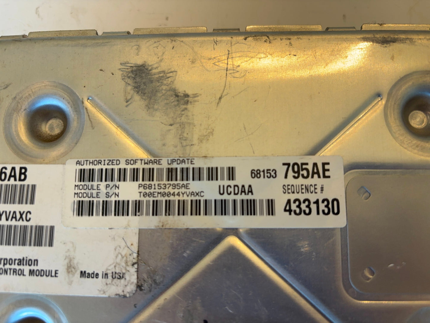 Engine Computer, ECU PCM ECM 2014 Ram 1500 5.7 8-SPD 5150816AB 68153795AE *CORE*