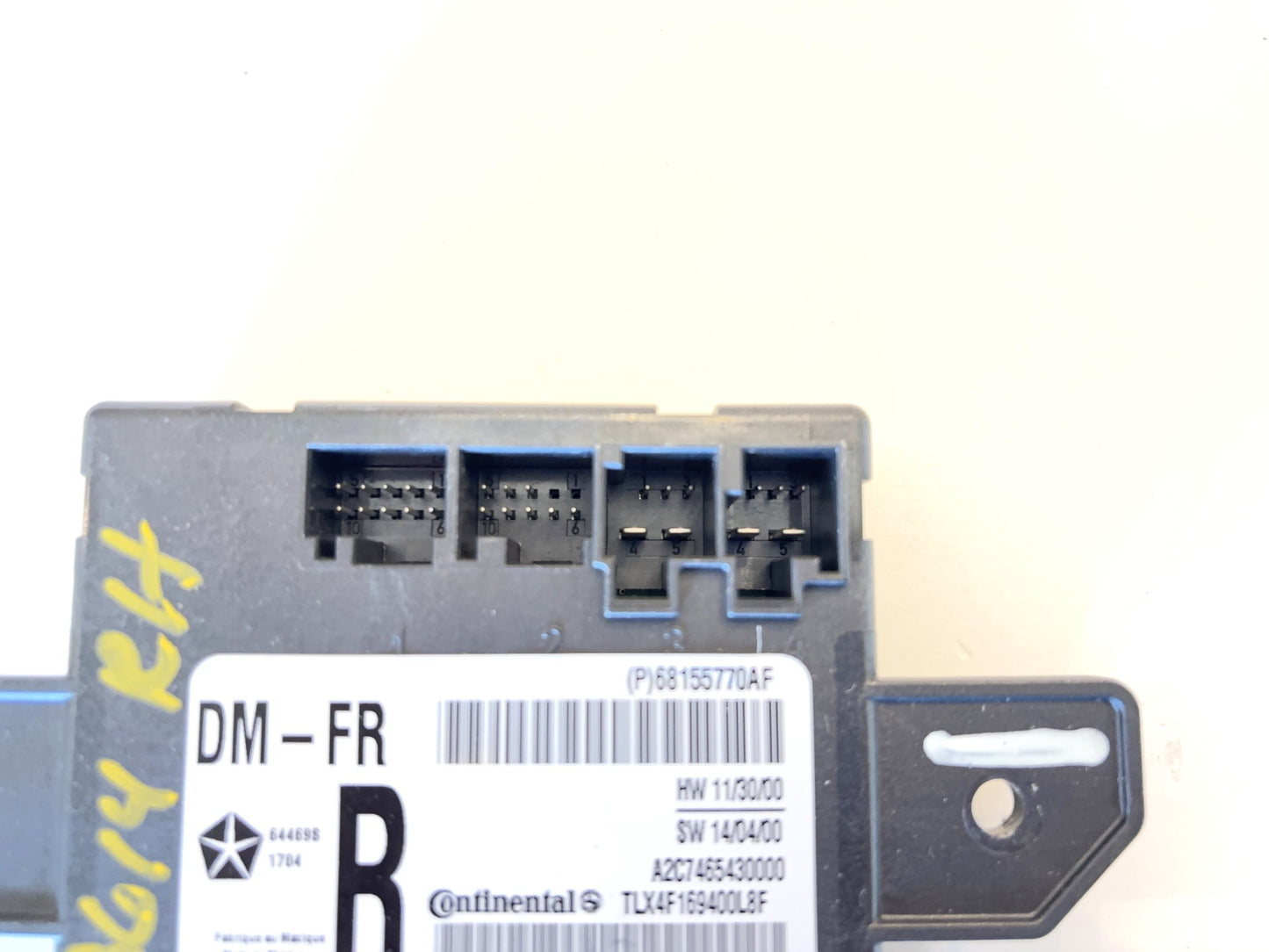 Passenger Side Door Module, 2013-2016 Ram 1500 2500 3500, Manual Fold Mirrors, 68155770