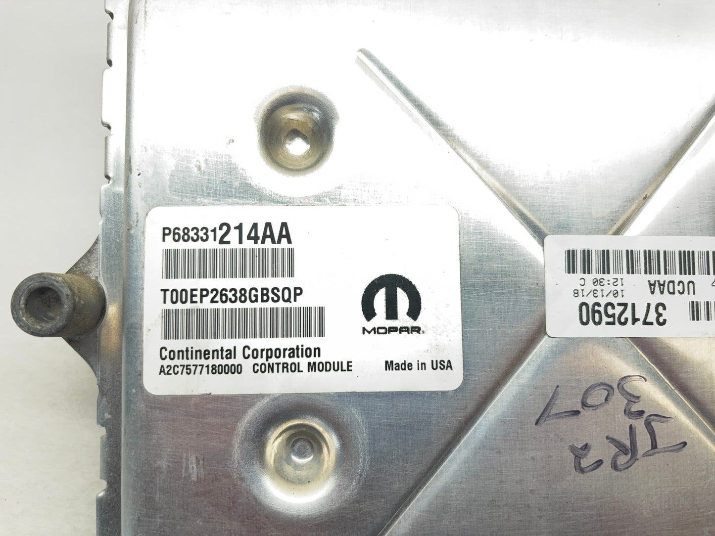 Engine Computer, ECM, 2018 Ram 2500 3500 6.4 Hemi 68331214AA, Gasoline