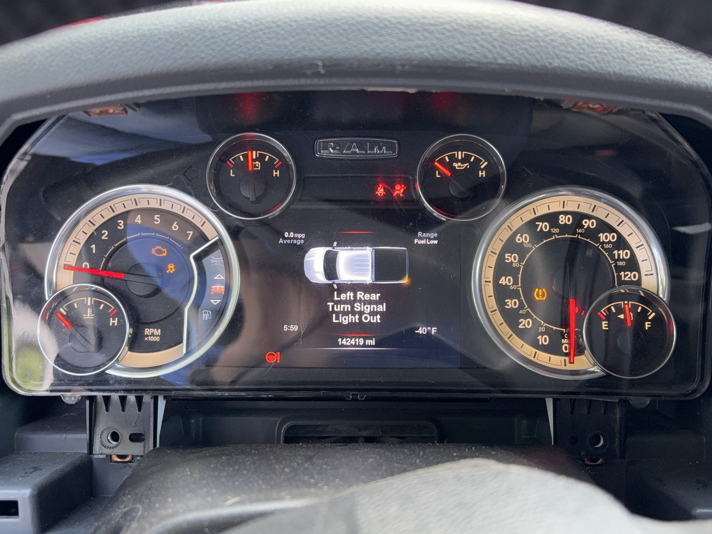 Premium 7" LCD Speedometer Cluster, 2017 Ram 1500 2500 3500, Gasoline, 68302588AE