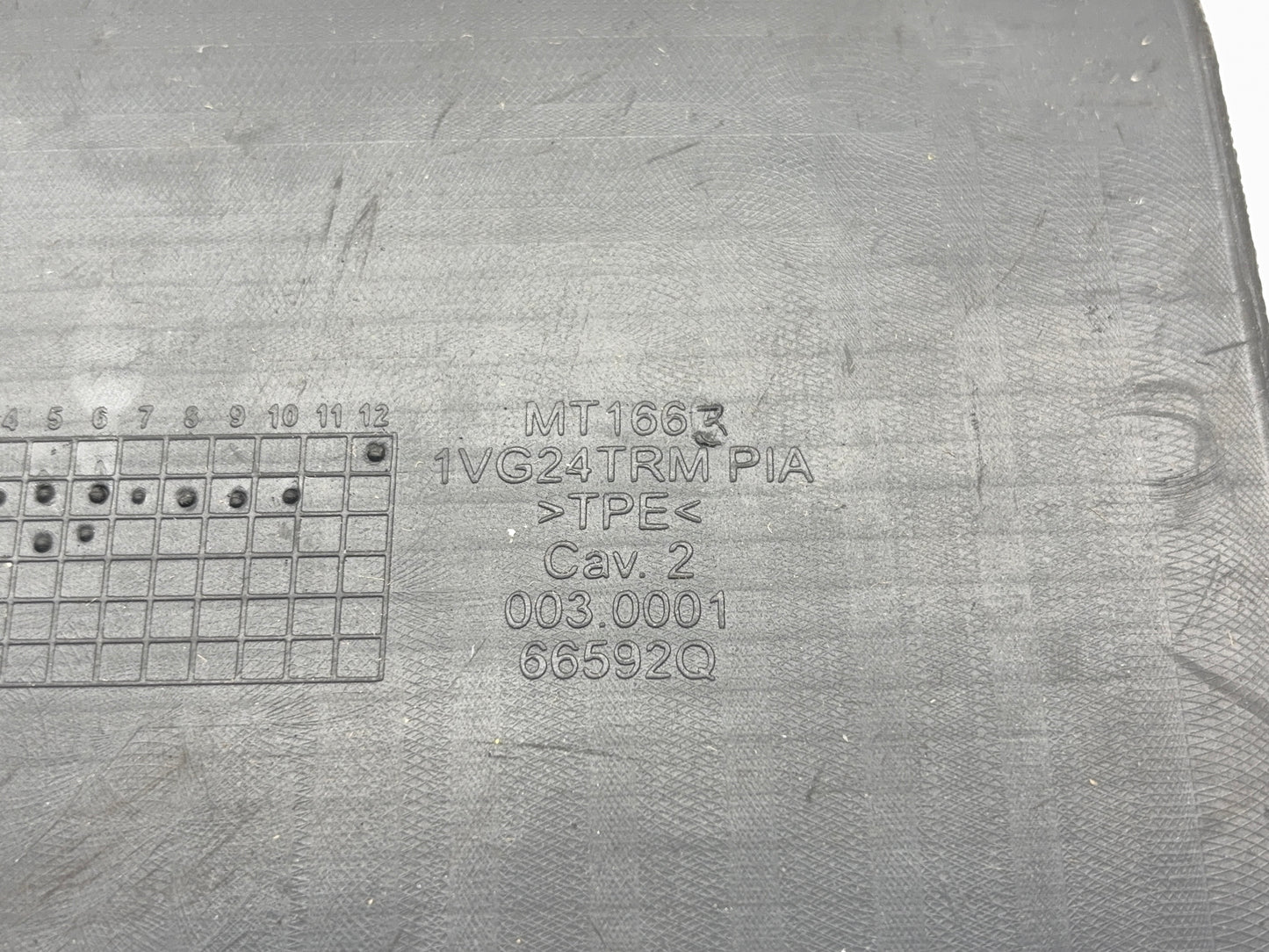 Console Mat, Lower Console, for Business Console with CD Player, 2013-2018 Ram 1500 2500 3500