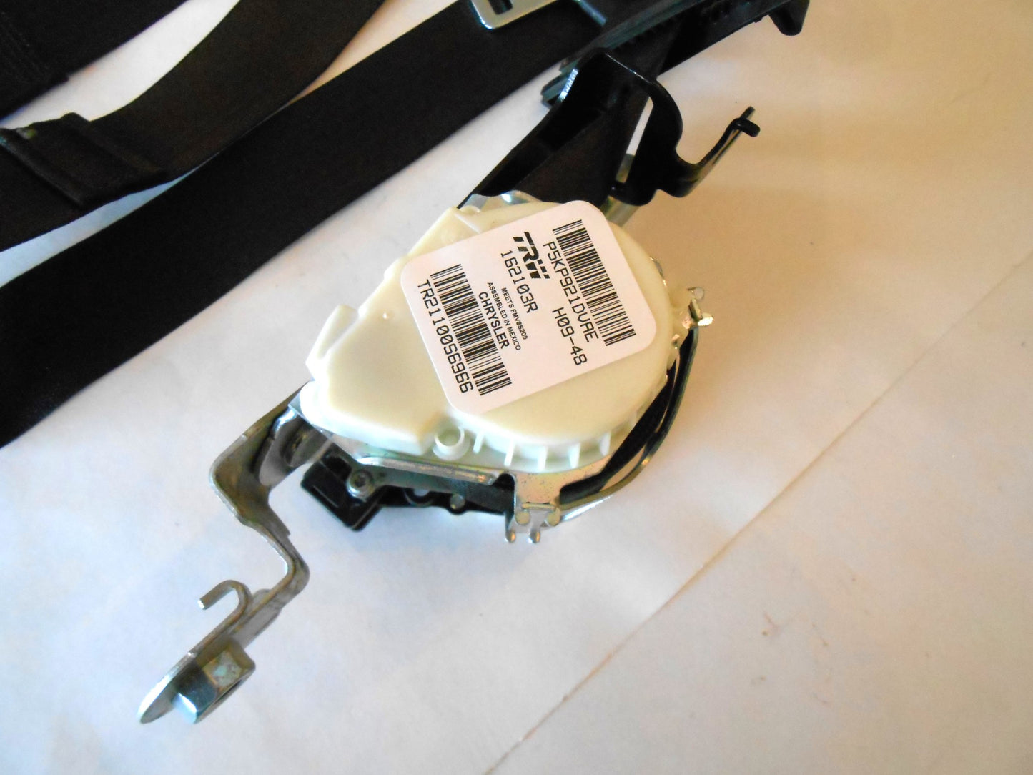 Right Front Seat Belt Retractor, 2009-2012 Ram 1500 5KP921DVAE 2-Door Cab