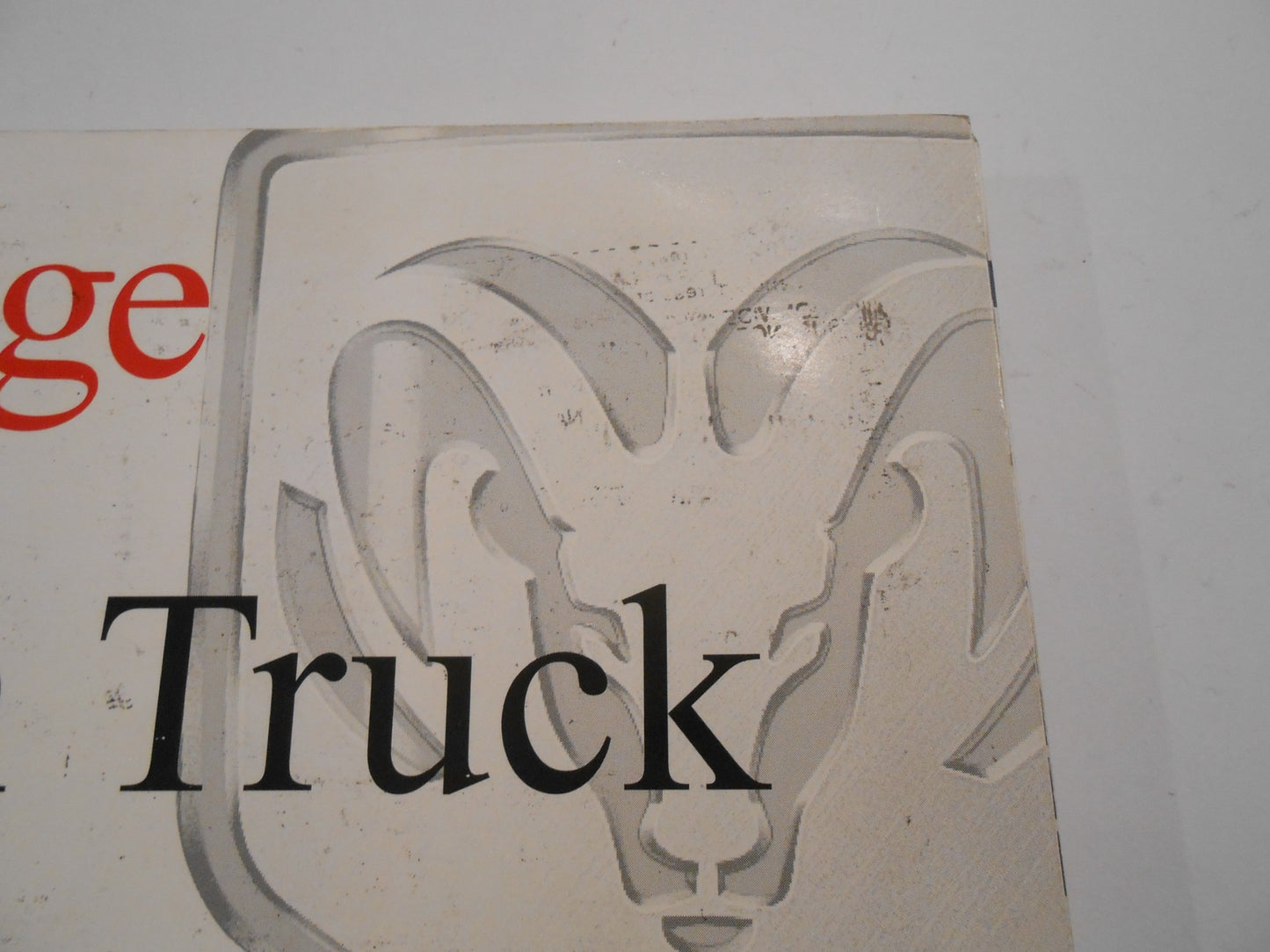 Owner's Manual, 2001 Ram 1500 2500 3500 Gasoline Engines Only
