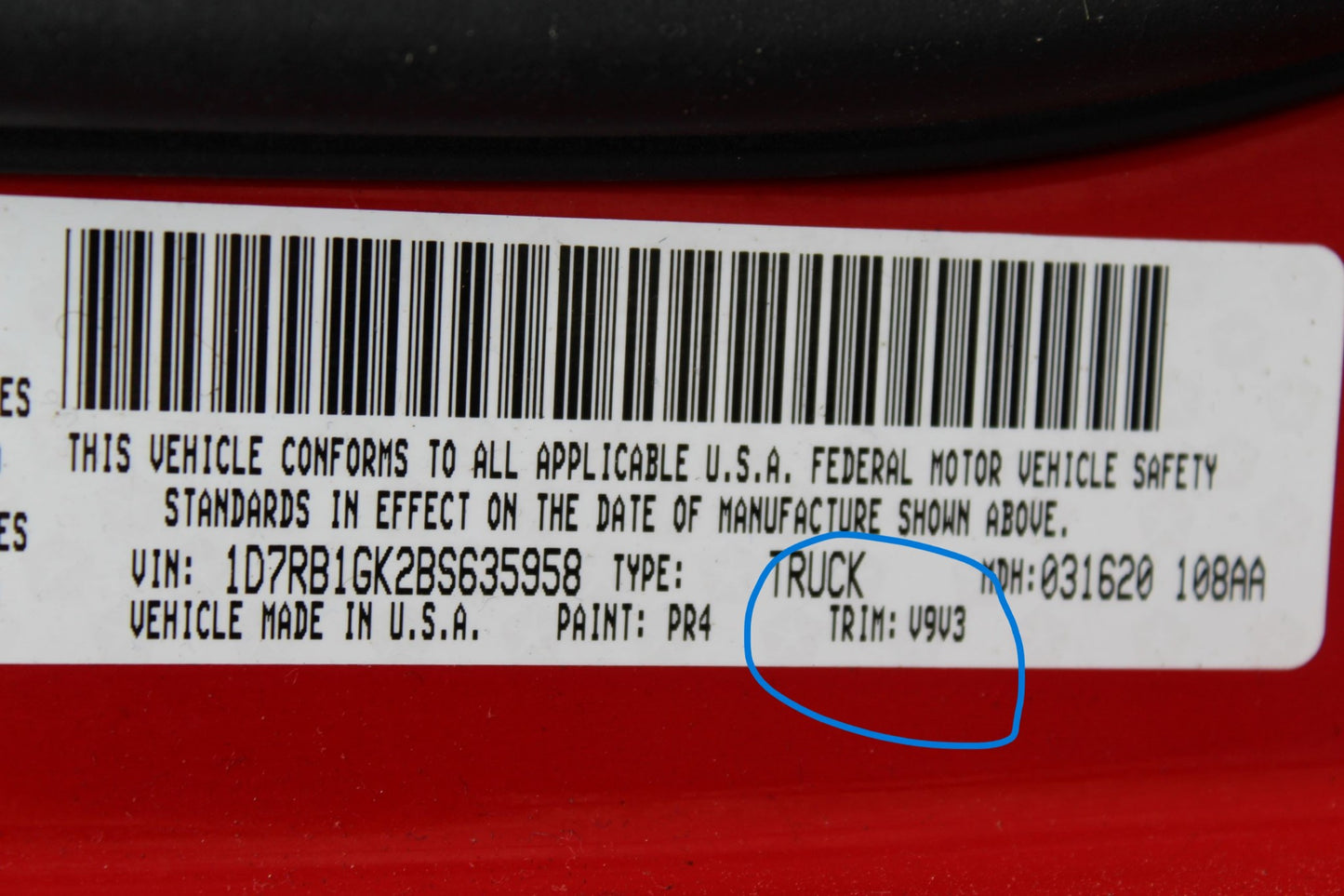 Rear Headrest 2009-2012 Ram 1500 Quad Cab LH or RH 1SG73BD3AA V9V3 Dark Slate