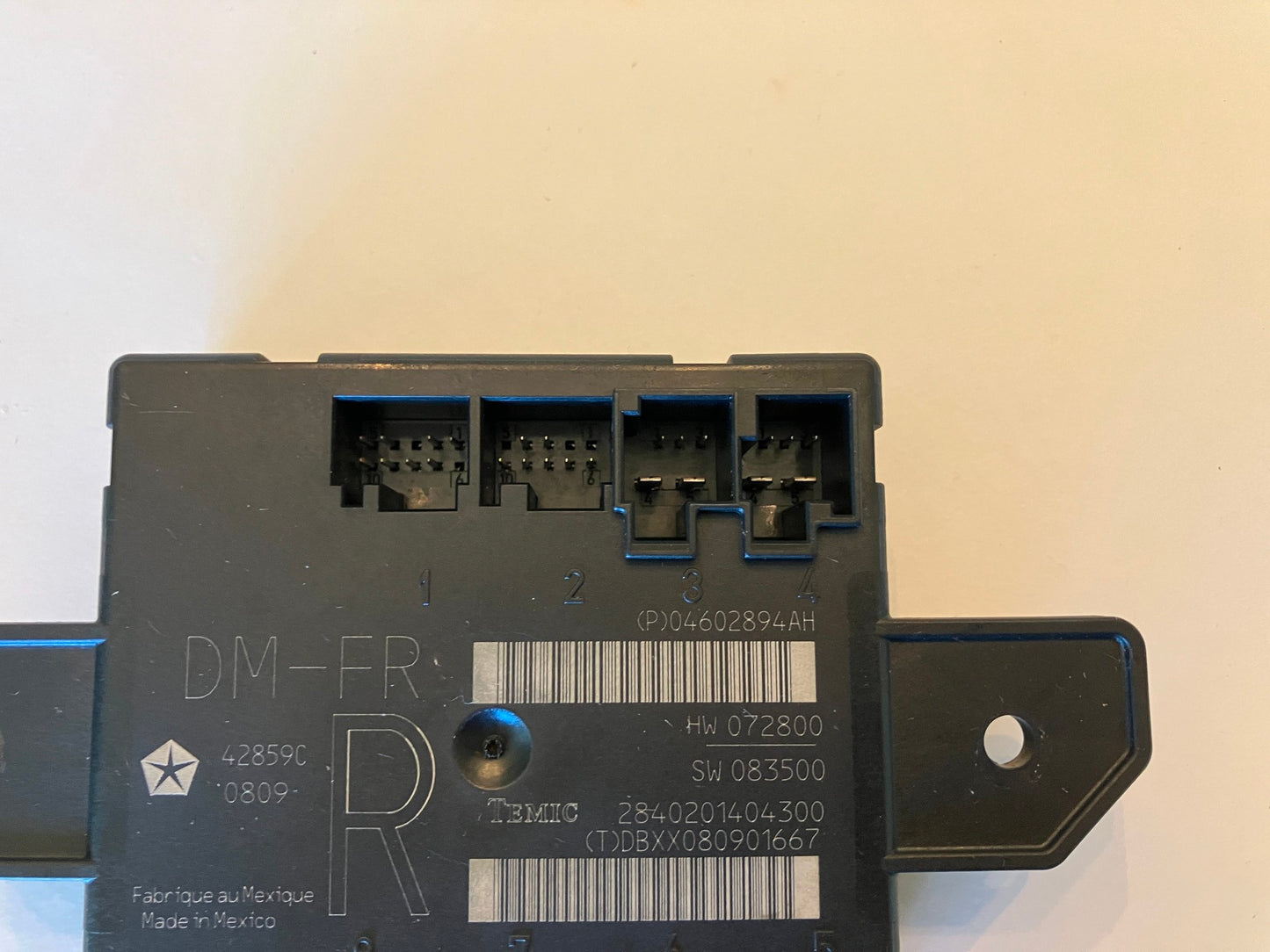 RH Door Module, 2009 Ram 1500, Passenger 4602894AH