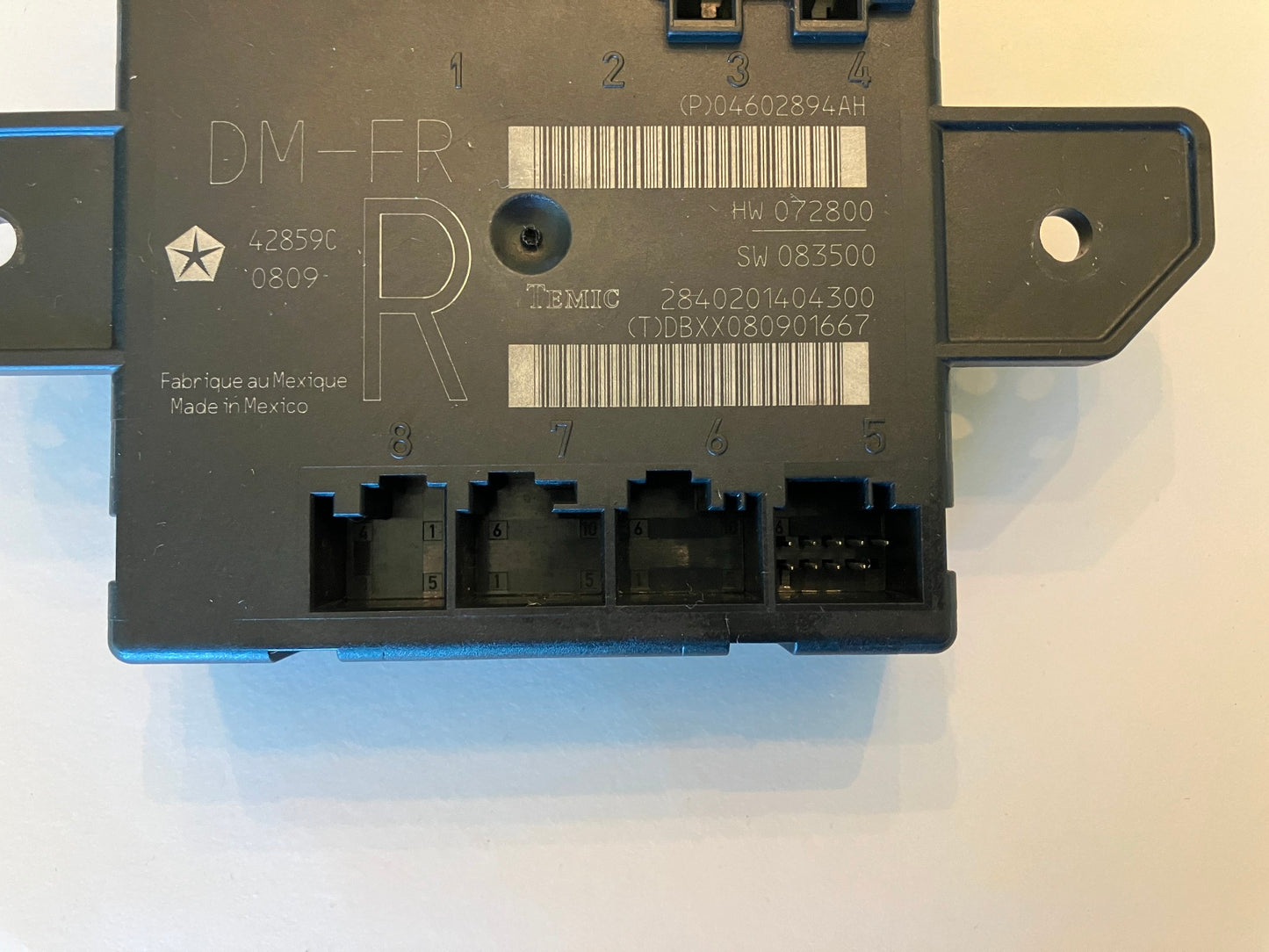 RH Door Module, 2009 Ram 1500, Passenger 4602894AH