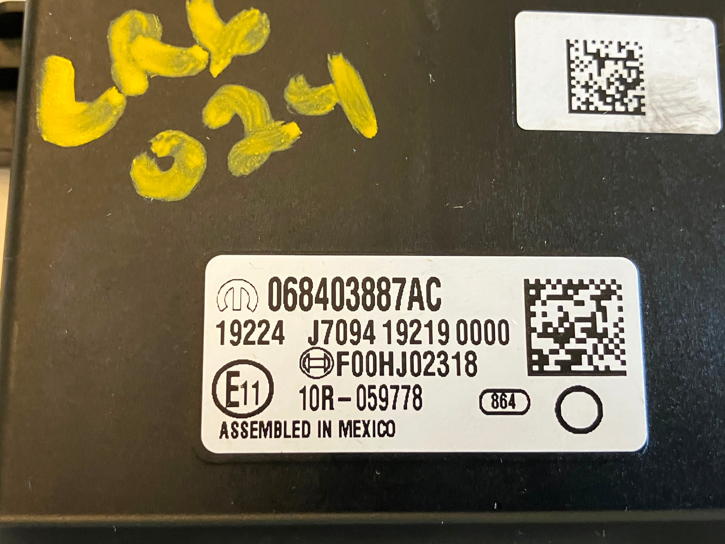 Gateway Module, 2020 Ram 1500 New Style 68403887AC