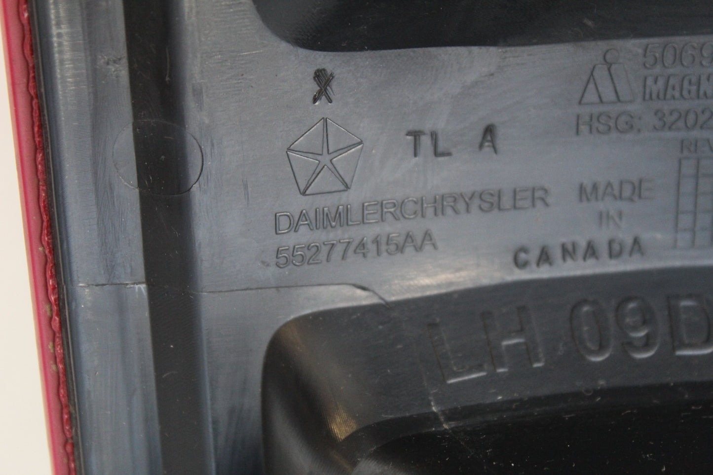 Driver Side LH Taillight 2010-2018 Ram 1500 2500 3500 Incandescent 55277415AA