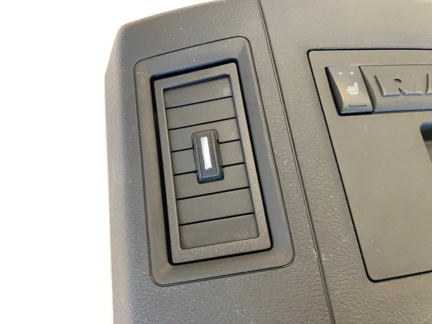 Center Console Rear End Trim Cap w Heated Seats 2013-18 Ram 1500 2500 3500 Black