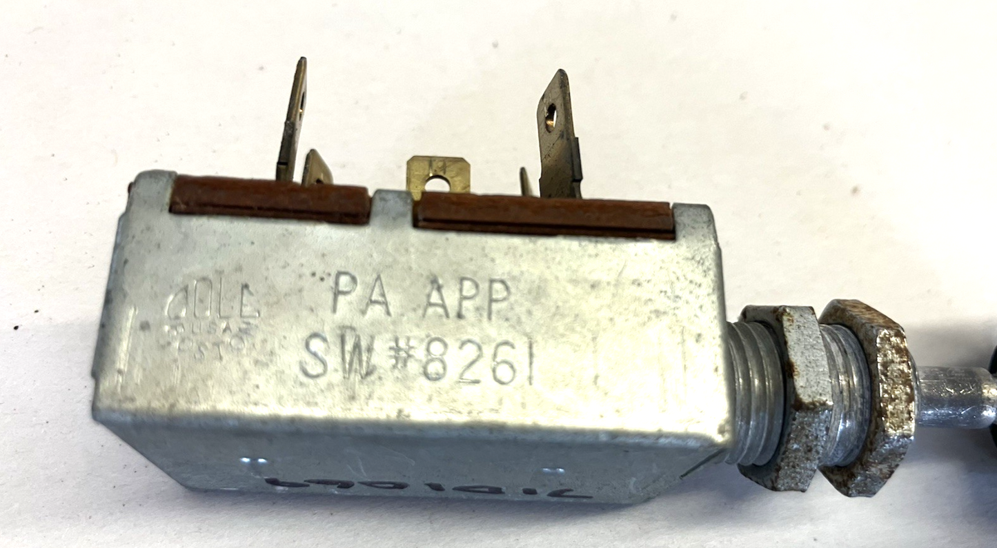Emergency Flasher Switch 1971 Dodge Sweptline Pickup. P/N 8261