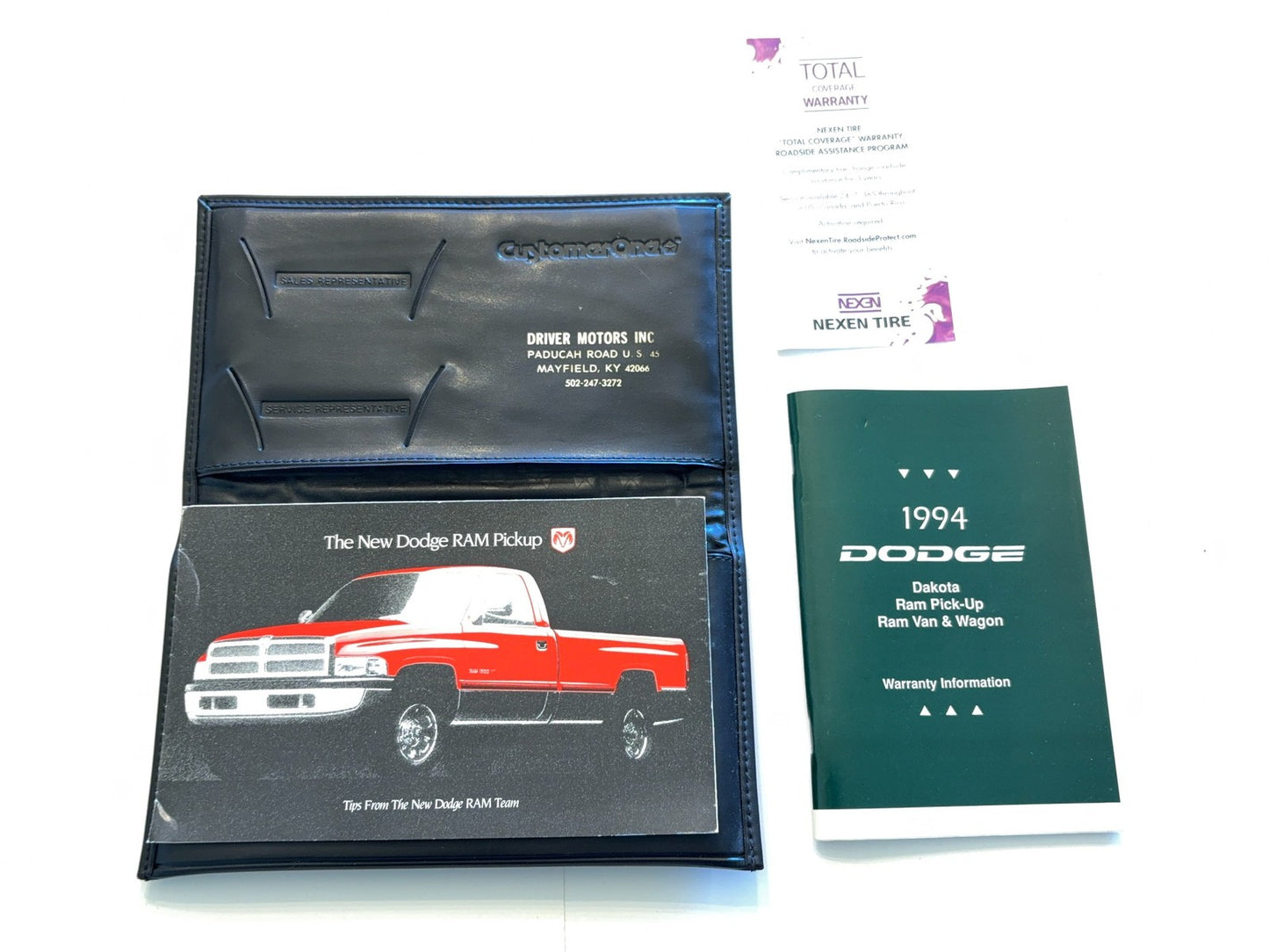 Owner's Manual with Case, 1994 Ram 1500 2500 3500 V6 V8 Gasoline Engines