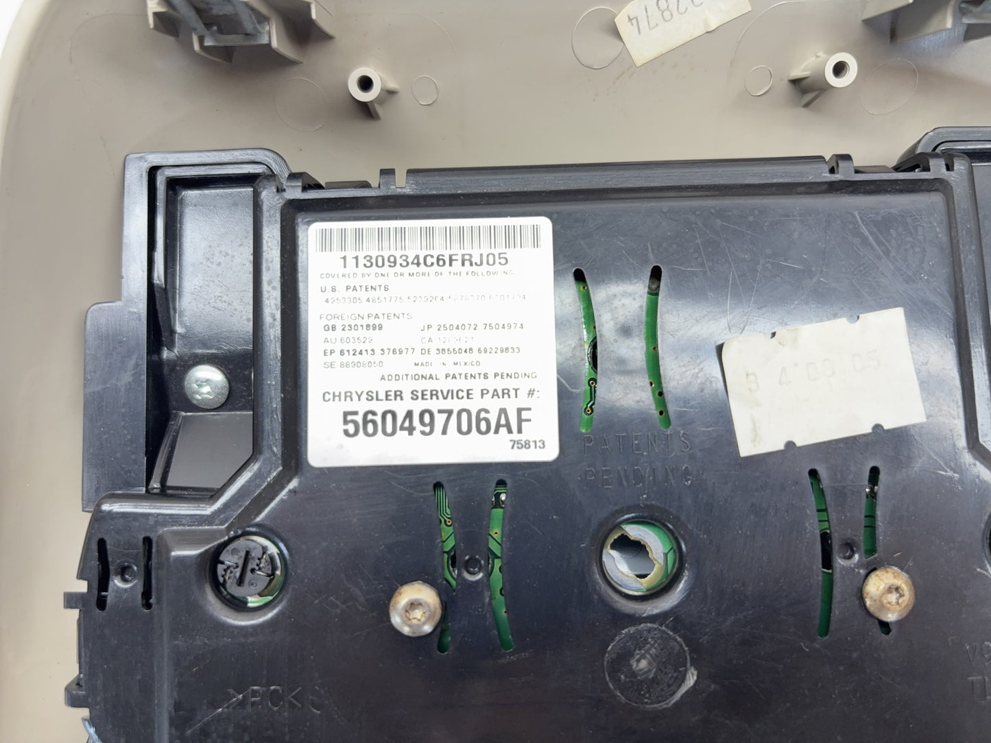 Overhead Console 2004-2005 Dodge Ram 1500 2500 3500 56049706AF