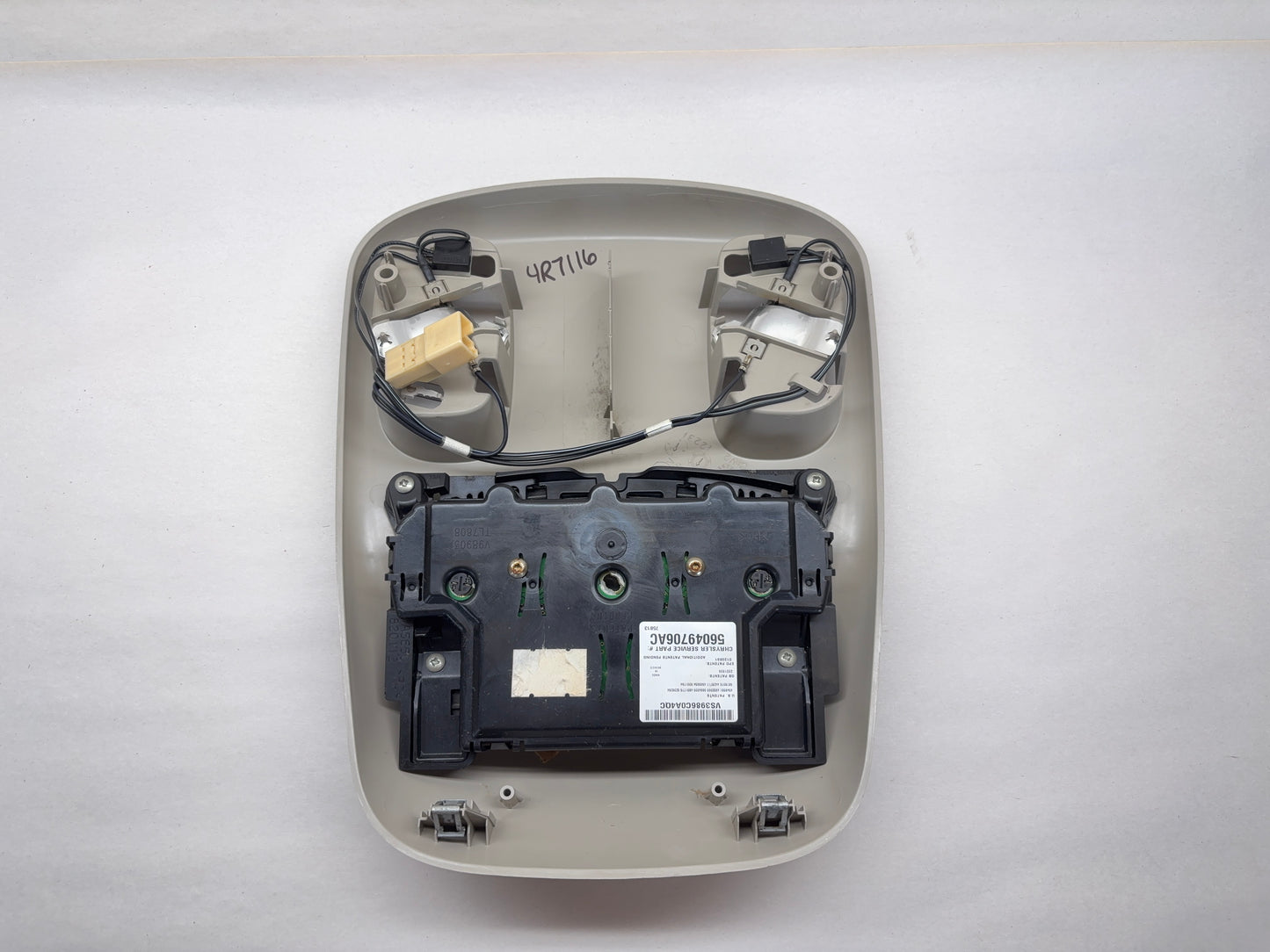 Overhead Console 2004-2005 Dodge Ram 1500 2500 3500 56049706AF No Lenses