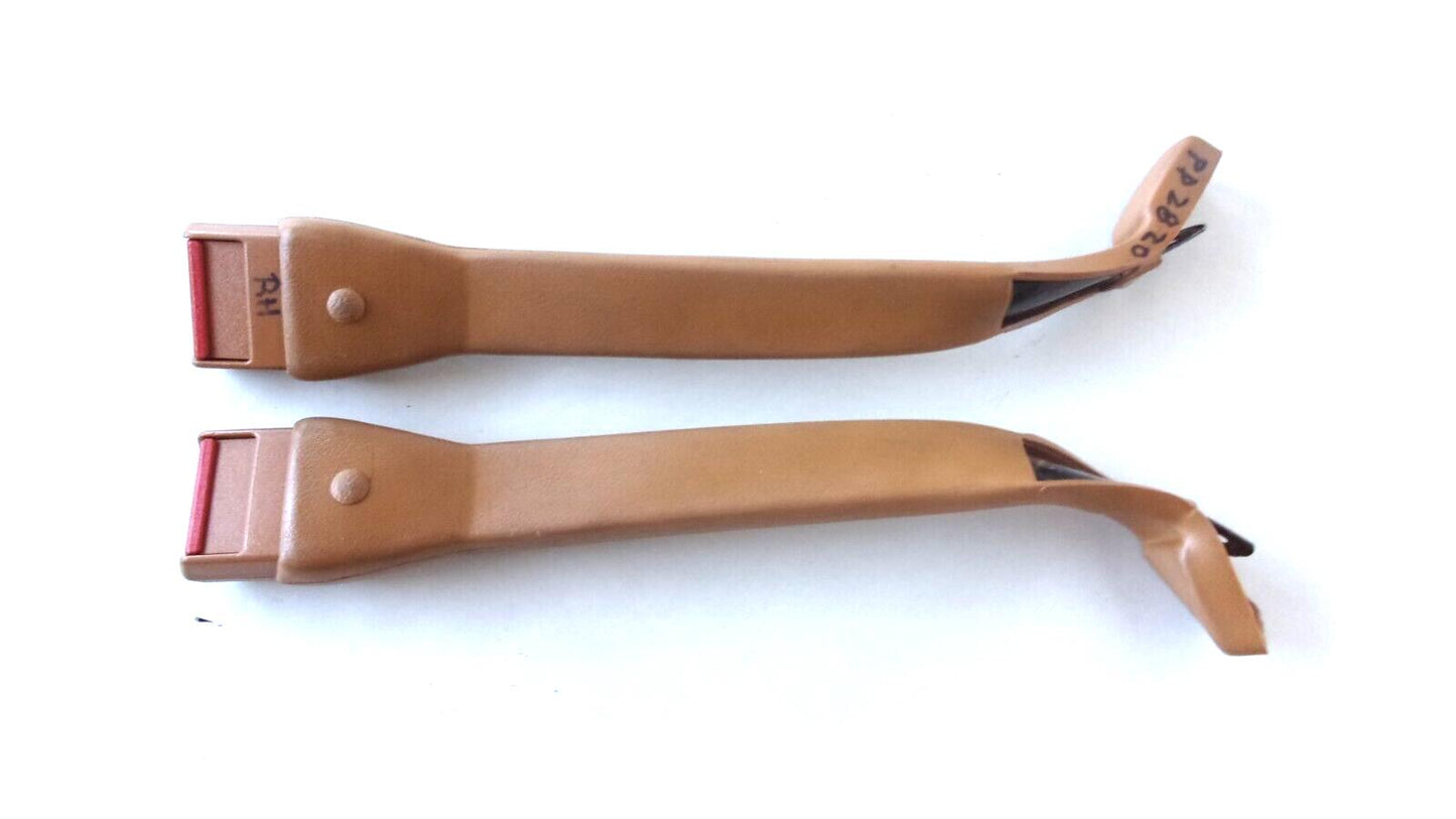 Tan Rear Seat Belts (Inward Buckle) 1990-93 Dodge Club Cab Pickup.