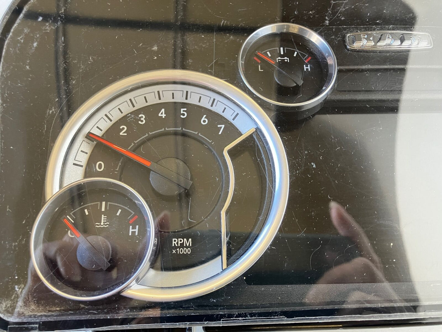 2017 Ram Premium LCD 7" Speedometer Cluster 68302588AC 2500 3500 Gas Engine