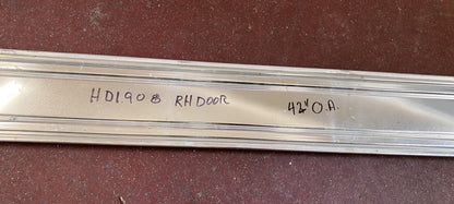 Door Molding, 1981-1990 Dodge Ram Pickups and Ramchargers, Passenger Side, RH