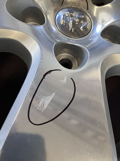 5 Spoke 20x8 Polished Aluminum Wheel 2012 Dodge Ram 1500 Painted Pockets WSA