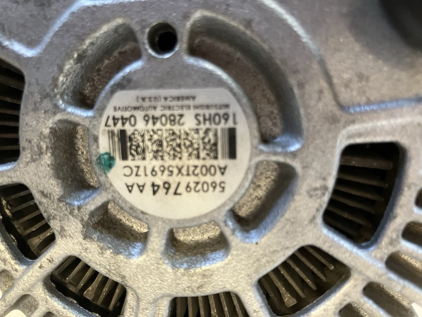 2015-2024 Ram 1500 Classic (5 Lug Wheel) 5.7 160 Amp Alternator. P/N 56029764AA