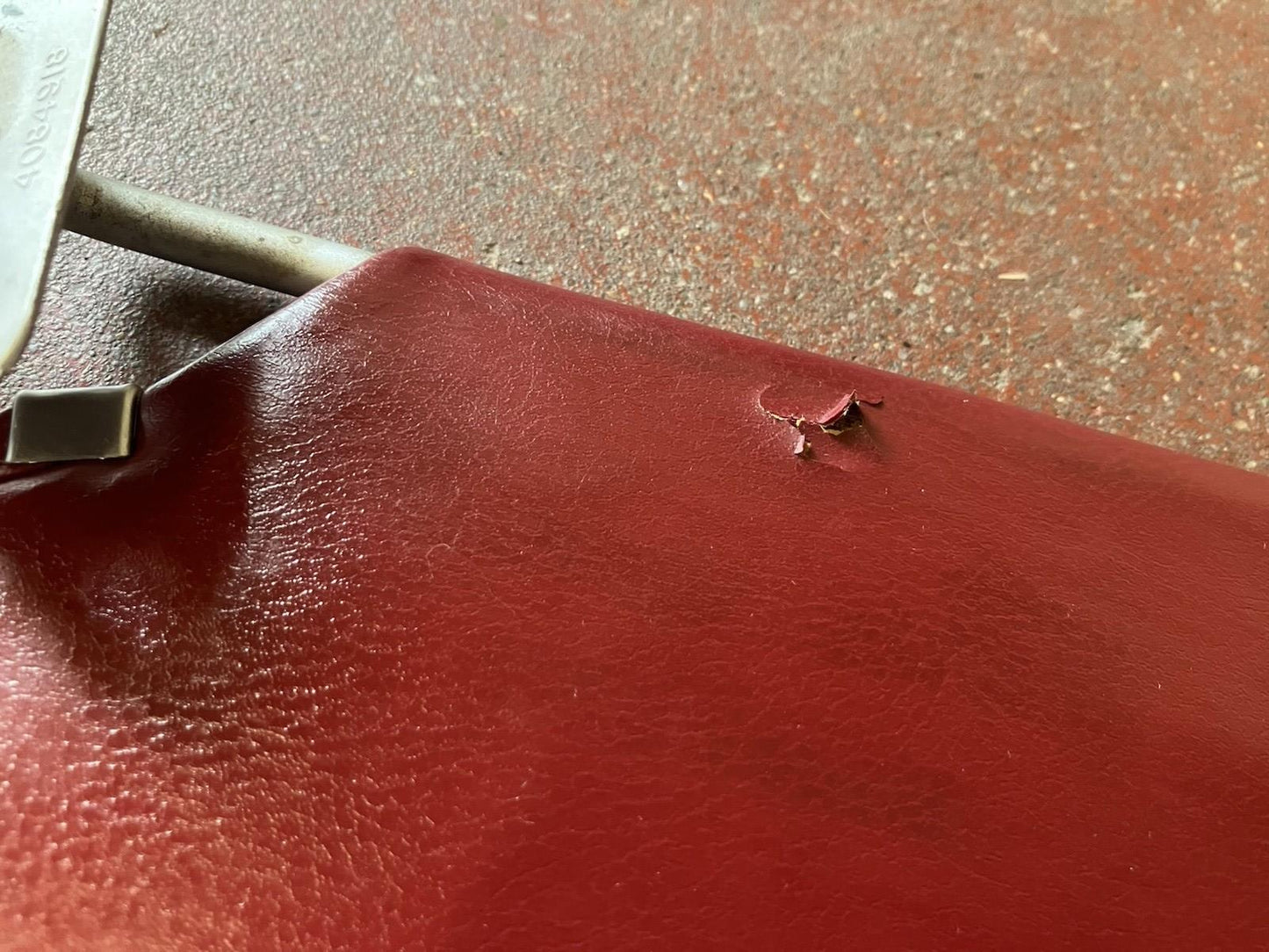 Sun Visor Pair, 1981-1993 Dodge W150 W250 W350 Ramcharger 4X4 Maroon Vinyl, Used