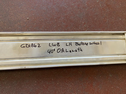 LH Bed Molding (Before Wheel), 1981-1990 Dodge Ram Pickup, Long Wheelbase