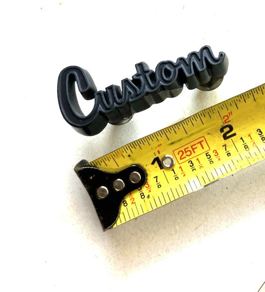 Dashboard "Custom" Emblem, 1979 Dodge 100 200 300