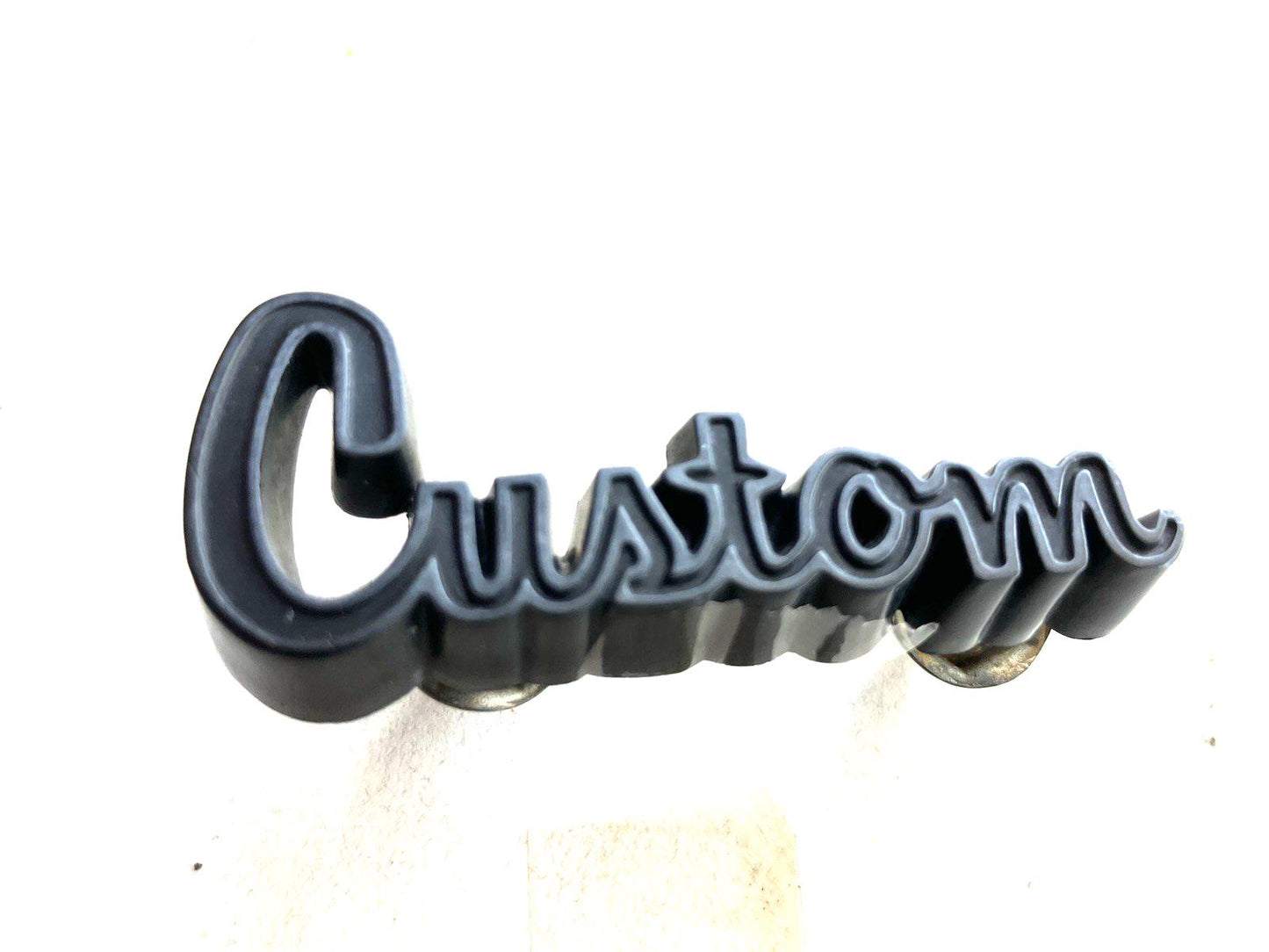 Dashboard "Custom" Emblem, 1979 Dodge 100 200 300