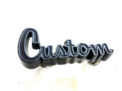 Dashboard "Custom" Emblem, 1979 Dodge 100 200 300