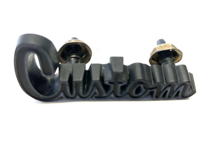 Dashboard "Custom" Emblem, 1979 Dodge 100 200 300