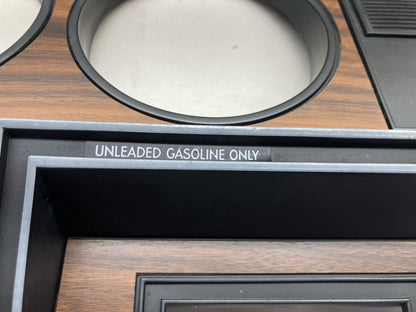 1981-1987 Dodge Ram Woodgrain A/C Delete Instrument Cluster Bezel.