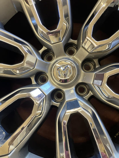 20x9 6 Open Spoke Wheel, 2019-2024 Ram 1500 New Style 6 Lug 5YD581D5AA WRJ
