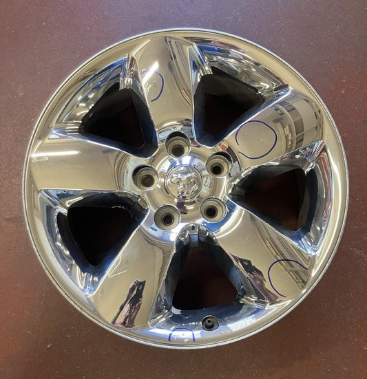 2013-24 Ram 1500 Classic (5 Lug) 5 Spoke 20X8 Chrome Clad Aluminum Wheel.