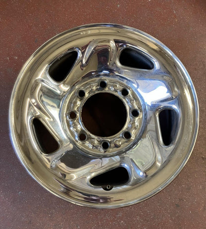 16X6.5 Slot Chrome Wheel 1994-Dodge Ram 2500 3500 Single Wheel Pick Up