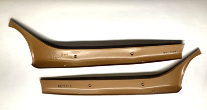 Tan Right and Left A-Pillar Moldings. 1981-93 Dodge PU. P/N 4168238/239