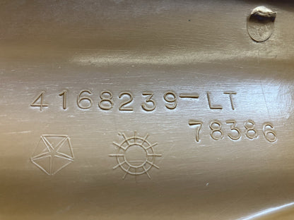 Tan Right and Left A-Pillar Moldings. 1981-93 Dodge PU. P/N 4168238/239