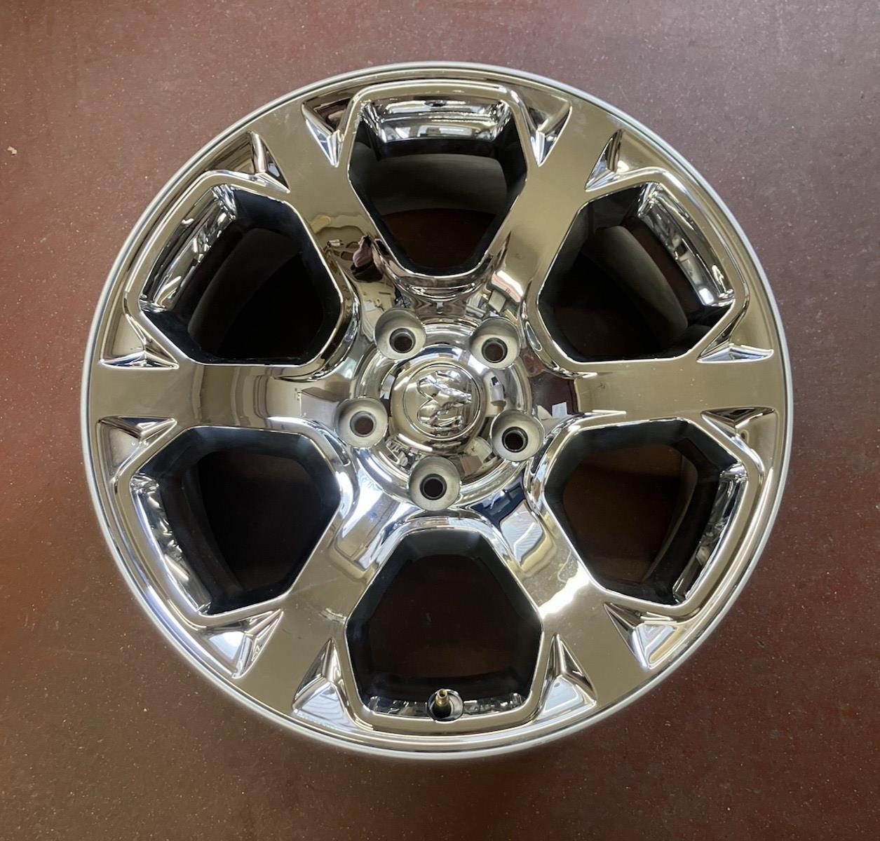 2013-24 Replica Ram 1500 Classic 5-Lug 6 Spoke 20X9 Chrome Clad Aluminum Wheel