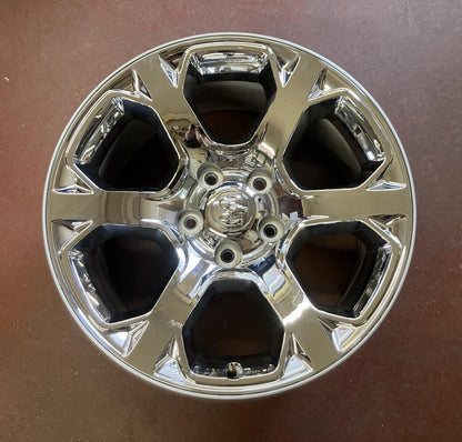 2013-24 Replica Ram 1500 Classic 5-Lug 6 Spoke 20X9 Chrome Clad Aluminum Wheel