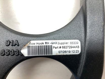 Tow Hook Set 2019-2024 Ram 1500 New Body Style 68323650/3651, Black No Hardware