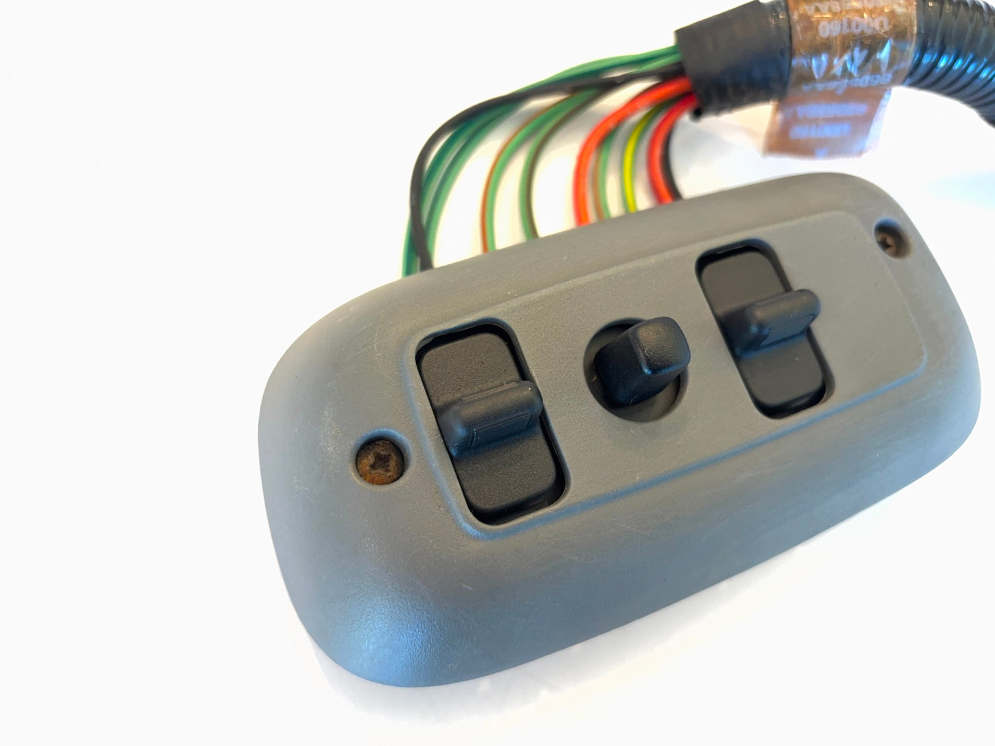 Power Seat Switch and Bezel 2006-2008 Ram 1500 2500 3500 6-Way Passenger Slate