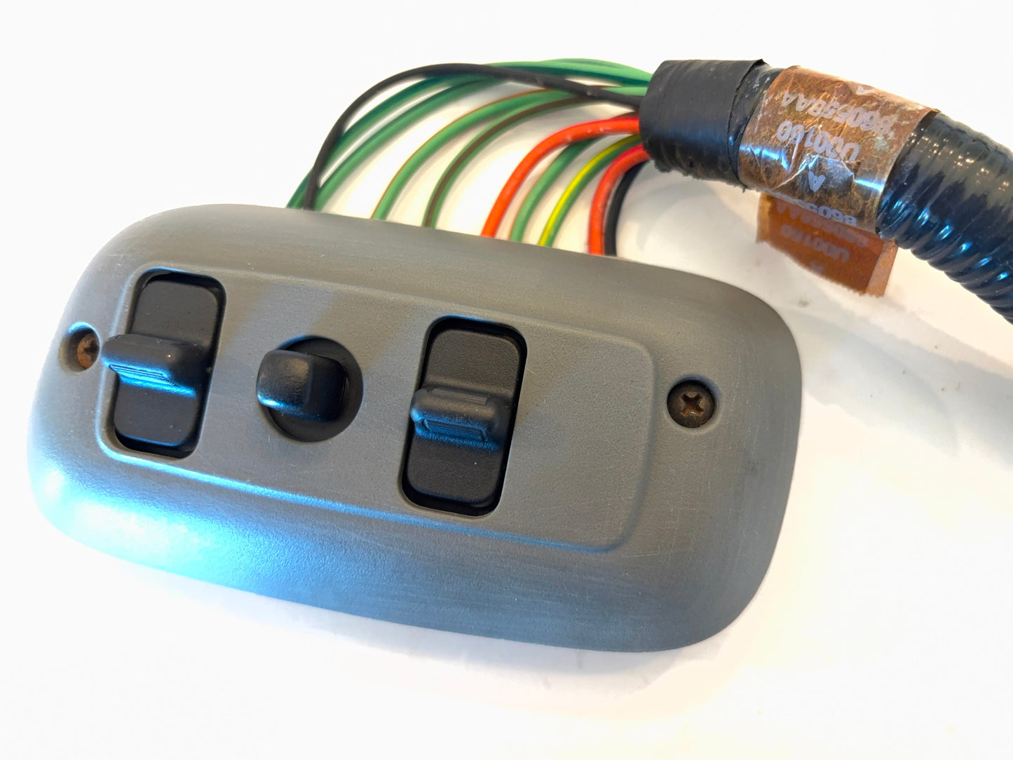 Power Seat Switch and Bezel 2006-2008 Ram 1500 2500 3500 6-Way Passenger Slate