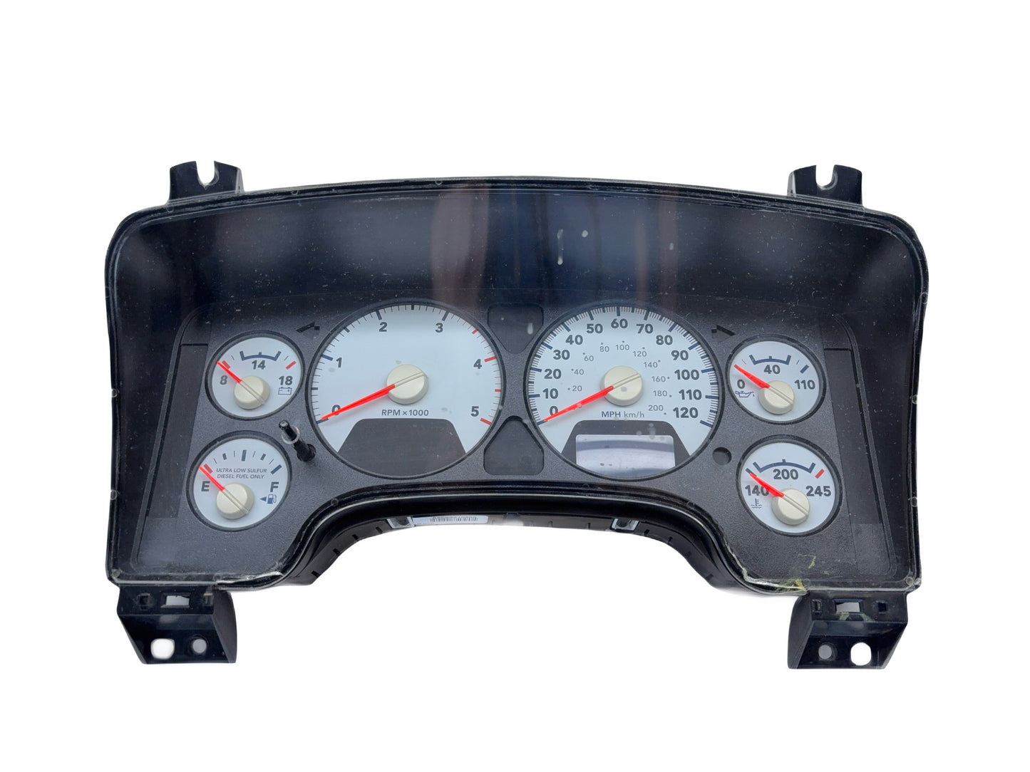 Speedometer, Instrument Cluster, 2008 Ram 2500 3500 6.7L Cummins *Lens Cracked*