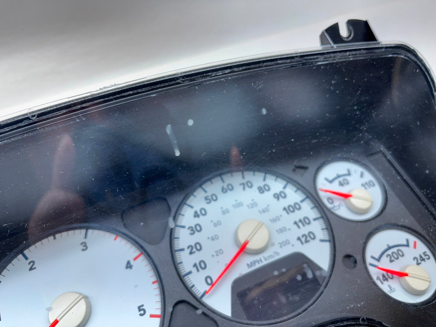 Speedometer, Instrument Cluster, 2008 Ram 2500 3500 6.7L Cummins *Lens Cracked*